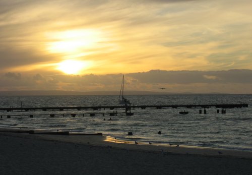 Blick auf den Indischen Ozean, West Australien in der Nähe von Busselton